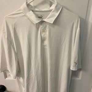 Puma Men’s Golf Shirt. Bright white. XXL, NWOT